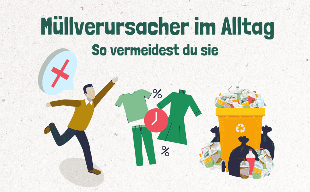 Die 7 größten Müllverursacher im Alltag – So vermeidest du sie